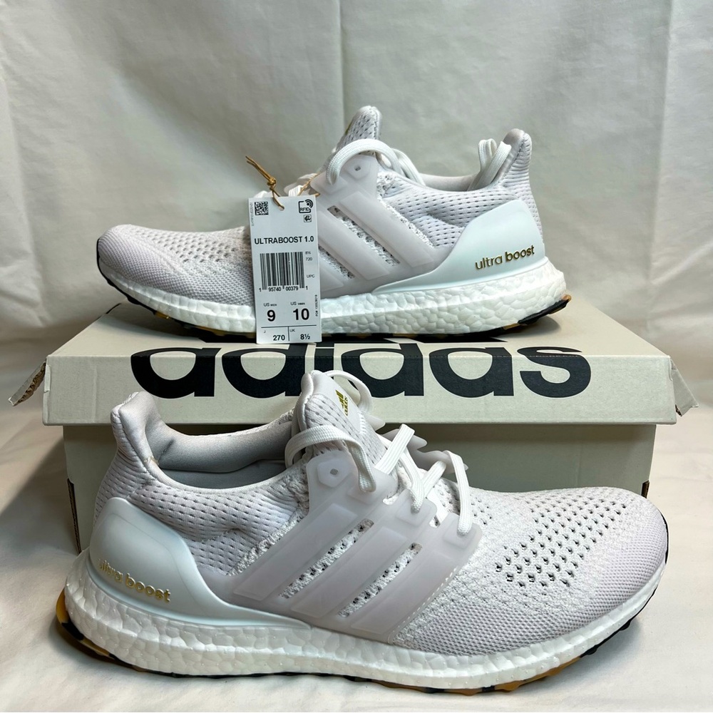 Adidas white ultra boost sneakers